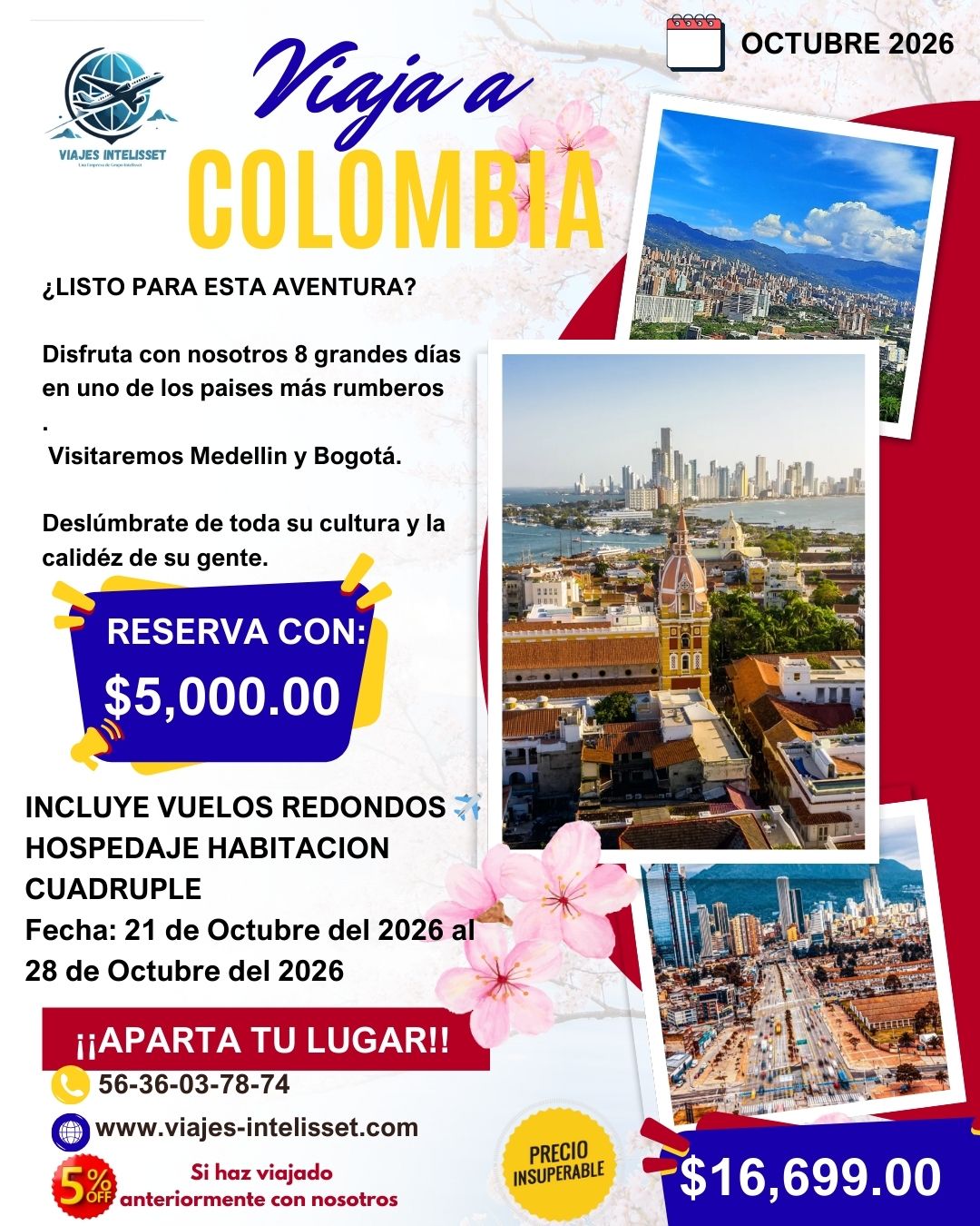 COLOMBIA OCTUBRE 2026
