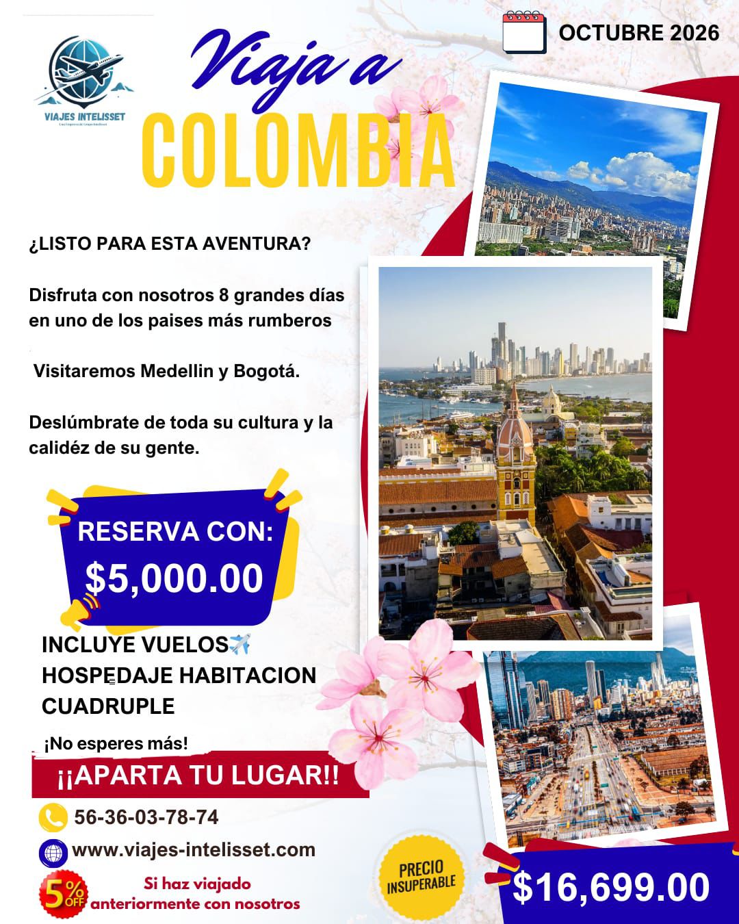 COLOMBIA OCTUBRE 2026