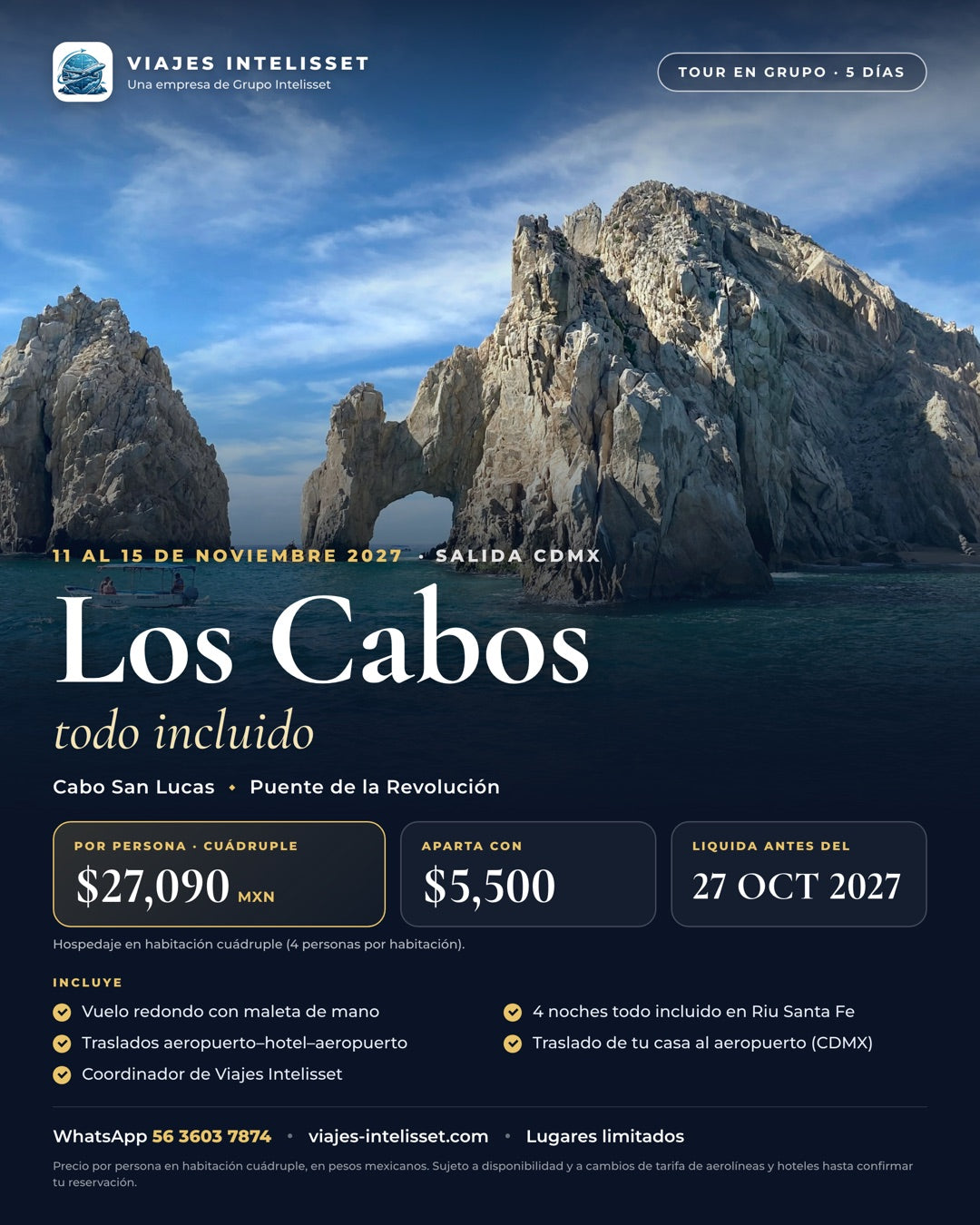 Los Cabos Todo Incluido · Noviembre 2027