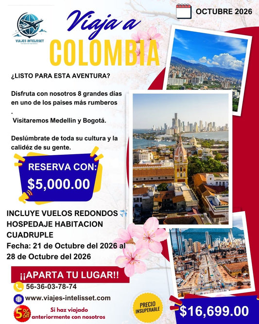 COLOMBIA OCTUBRE 2026