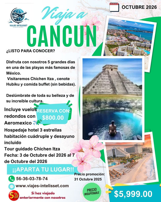 CANCÚN OCTUBRE 2026
