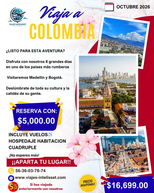 COLOMBIA OCTUBRE 2026