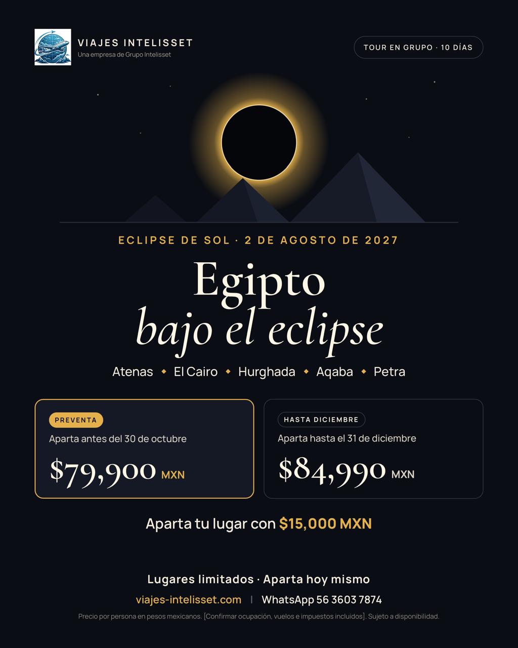 EGIPTO AGOSTO 2027